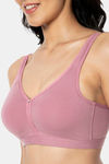 Amante Double Layered Non Wired Full Coverage Support Bra - Mesa Rose — thumbnail 4